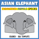 Endangered Species Asian Elephant Hat Craft | Zoo Animals 