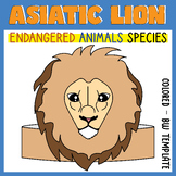 Endangered Species Asiatic Lion Hat Craft | Zoo Animals Co