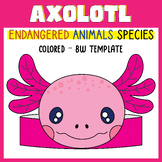 Endangered Species Axolotl Animals Hat Craft | Zoo Animals