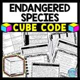 Endangered Species Cube Stations - Reading Comprehension A