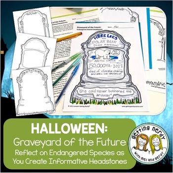 Preview of Endangered Species Halloween Graveyard Project