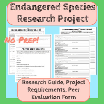 endangered species research paper topics