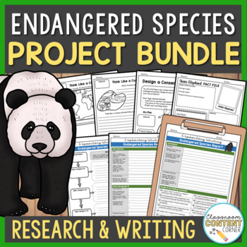 Preview of Endangered Species Research & Informative Writing | Project BUNDLE