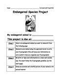 Endangered Species Research Packet