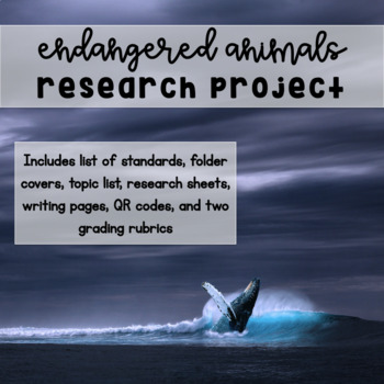 endangered species research project middle school