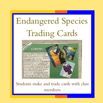 Preview of Endangered Species Trading Cards