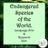 Endangered Species Classroom Themed Unit. Research, Activi