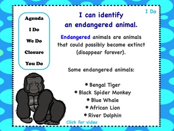 Extinct Animals Chart