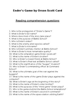 ender's game thematic essay