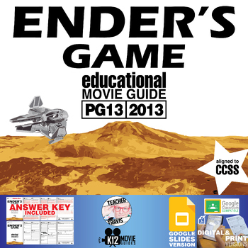 Preview of Ender's Game Movie Guide | Questions | Worksheet | Google Slides (PG13 - 2013)
