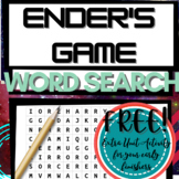 Ender's Game Novel Study FREE Activity!: Word Search