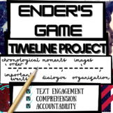 Ender's Game Novel Study: Fun Activity! TIMELINE PROJECT