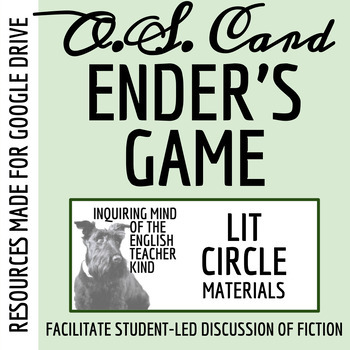 Preview of Ender's Game by Orson Scott Card Literature Circle Activities for Google Drive