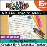 Ending Blends Reading Passages | All-in-One Phonics Readin