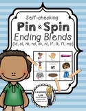 Ending Blends - Self-Checking Phonics Centers