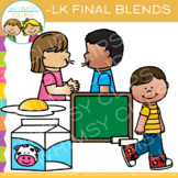 Ending Blends Clip Art - LK Words