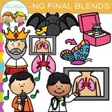 Ending Blends Clip Art - NG Words