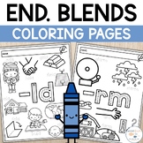 Ending Blends Coloring | Blends Worksheets | Blends Colori
