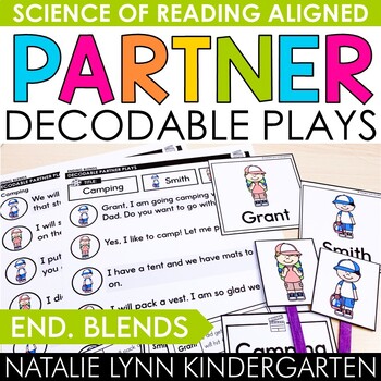 Preview of Ending Blends Decodable Partner Plays Science of Reading SOR Aligned