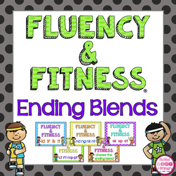 Preview of Ending Blends Fluency & Fitness® Brain Breaks