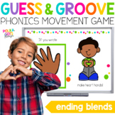Ending Blends Movement Game | Guess and Groove Phonics Act
