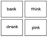 Ending Blends: NK decodable words, sentences and phrases