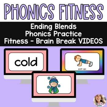 Preview of Ending Blends Phonics Fitness Practice Videos