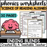 Ending Blends Phonics Worksheets - The Science of Reading