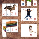 Ending Blends Puzzle Set, Real Images, Montessori Font Colours