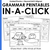 Ending Blends & R-Controlled Phonics-Based Grammar In-a-Cl