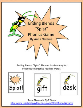 Preview of Ending Blends "Splat" Phonics Game