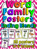 Ending Blends Word Families Posters