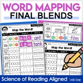 Ending Blends Word Mapping Worksheets | Final Blends L, N, S, T