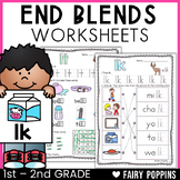 Ending Blends Worksheets | Phonics Workbook, Final Consona