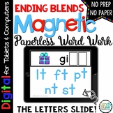 Ending Blends Digital Word Work for Phonics Google Classro