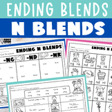 Ending Consonant Blends Worksheets - Final N Blends 1st gr