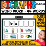 Ending Digraphs Word Work Game | Digital Word Work Early F