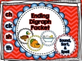 Ending Digraph: Sound, Sort, Spell Packet