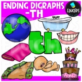 Ending Digraph - TH Clip Art Set {Educlips Clipart}