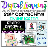 Ending Digraphs CH, SH, TH &CK - Self Correcting PDF ONLIN