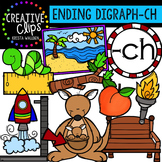 Ending Digraphs - CH Words {Creative Clips Digital Clipart}