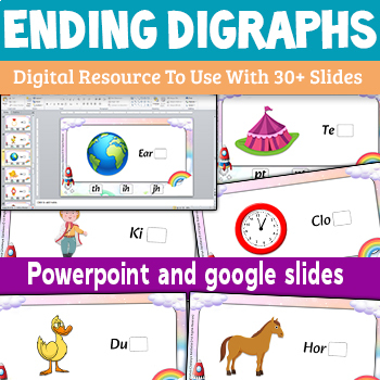 Preview of Ending Digraphs | Google Slides | PowerPoint