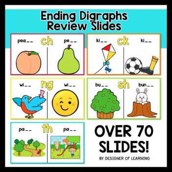 ending digraphs review slides by designer of learning tpt