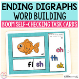 Ending Digraphs Word Building Boom Cards™ | Digital Task Cards
