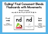 Ending Final Blends Flashcards w Movement
