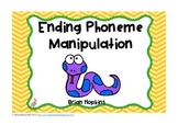Ending Phoneme Manipulation Task Cards - Phonemic Awareness