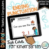Ending Punctuation Practice Activity Kindergarten Question