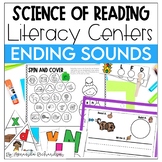 Ending Sound Centers BUNDLE | Science of Reading Literacy Centers