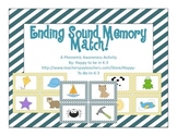 Ending Sound Picture Match Memory Game