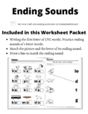 Ending Sound Practice Worksheets